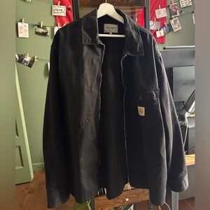 Carhartt Black Lightweight Shirt Jacket